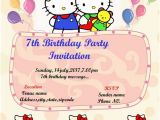 7th Birthday Invitation Message 30 attractive Free Hello Kitty Invitations that You Will