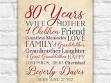 80 Birthday Gifts for Him 80th Birthday 80 Years Old Birthday Gift for Mother