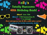 80 S themed Birthday Invitations 80s theme Birthday Invitations Best Party Ideas