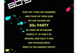 80 S themed Birthday Invitations totally 80 39 S Birthday Invitations by Invitation