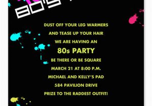 80 S themed Birthday Invitations totally 80 39 S Birthday Invitations by Invitation