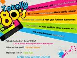 80s Birthday Party Invitation Wording 80s Party Invitation Wording Cimvitation