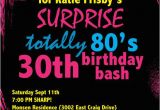 80s Birthday Party Invitation Wording Printable Birthday Invitation totally 80 39 S Party by