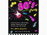 80s theme Birthday Invitations totally 80 39 S Birthday Party Invitations Zazzle Com