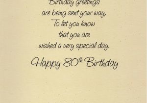 80th Birthday Card Messages Happy 80th Birthday Greeting Card Cards Love Kates