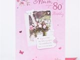 80th Birthday Cards for Mum 80th Birthday Card Mum Rose Design Only 1 49