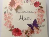 80th Birthday Cards for Mum Personalised 50th 60th 70th 80th 90th 100th Birthday Card