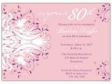 80th Birthday Cards Free Printable Free Printable Invitation for 80th Surprise Birthday Party