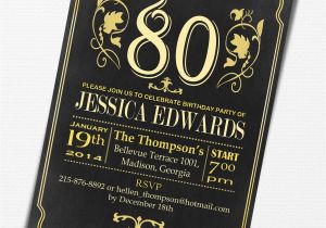 80th Birthday Celebration Invitations 80th Birthday Party Invitations Party Invitations Templates