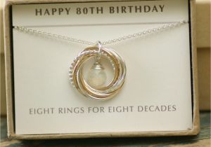 80th Birthday Gift Ideas for Her 80th Birthday Gift Mom Moonstone Necklace by Ilovehoneywillow