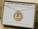 80th Birthday Gifts for Her 80th Birthday Gift for Her November Birthstone Necklace