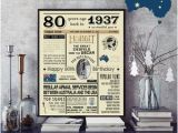 80th Birthday Gifts for Him Australia 80th Birthday Gift Etsy