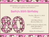 80th Birthday Invitation Templates Free 15 Sample 80th Birthday Invitations Templates Ideas