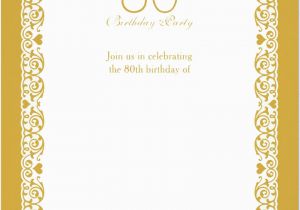 80th Birthday Invitation Templates Free Free Printable 80th Birthday Invitations Bagvania Free