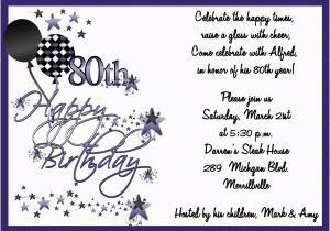80th Birthday Invitation Wording Samples Quotes for 80th Birthday Invitation Quotesgram