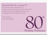 80th Birthday Invitation Wording Templates 80th Birthday Invitations Templates Free Dolanpedia