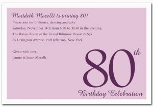 80th Birthday Invitation Wording Templates 80th Birthday Invitations Templates Free Dolanpedia