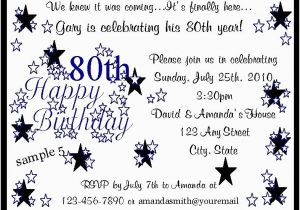 80th Birthday Invitation Wording Templates Quotes for 80th Birthday Invitation Quotesgram