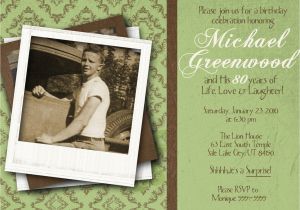 80th Birthday Invitations for A Man 80th Birthday Celebration Invitation