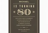 80th Birthday Invitations for A Man 80th Birthday Invitations for Men Zazzle