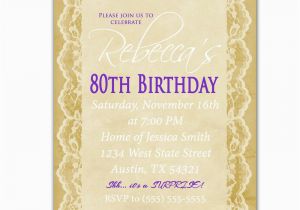 80th Birthday Invitations with Pictures 80th Birthday Invitation Surprise Party Invite by