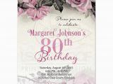 80th Birthday Invitations with Pictures 80th Birthday Party Invitations Party Invitations Templates