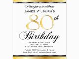 80th Birthday Invitations with Pictures Golden Celebration 80th Birthday Invitations Paperstyle