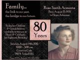 80th Birthday Party Photo Invitations Quotes for 80th Birthday Invitations Quotesgram
