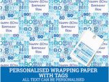 80th Birthday Present Male Australia Personalised Happy 80th Birthday Wrapping Paper Male