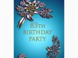 85 Birthday Invitations 85th Birthday Party Invitation Zazzle