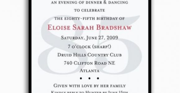 85 Birthday Invitations Classic 85th Birthday Red Surprise Invitations Paperstyle