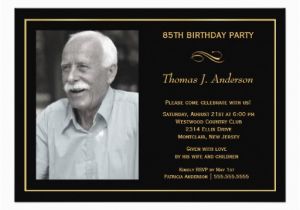 85 Birthday Invitations Personalized 85th Birthday Invitations