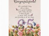 85th Birthday Card Verses 85th Birthday Card with butterflies and Roses Co Zazzle