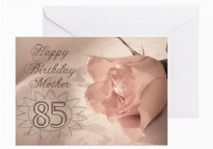 85th Birthday Card Verses 85th Birthday for Mother Pink Rose Greeting Card by