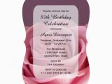 85th Birthday Invitation Template 85th Birthday Party Invitation Lovely Rose Zazzle