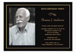 85th Birthday Invitation Template Personalized 85th Birthday Invitations