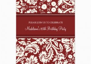 85th Birthday Invitation Template Personalized 85th Birthday Invitations