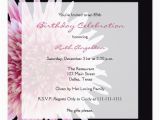 85th Birthday Invitation Wording 85th Birthday Party Invitation Gerbera Daisy Zazzle