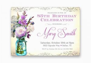 85th Birthday Invitation Wording Women 39 S 85th Birthday Invitations Purple Lavender