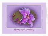 89th Birthday Card 89th Birthday Card with Pink and Lavender Florals Zazzle