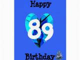 89th Birthday Card 89th Birthday Greeting Cards Zazzle