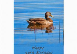 89th Birthday Card Birthday 89th Mallard Duck Card Zazzle