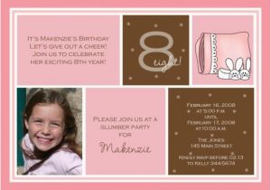 8th Birthday Invitation Templates 8th Birthday Party Invitation Wording Dolanpedia