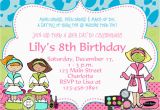 8th Birthday Invitation Templates Birthday Party Invitation Template Bagvania Free