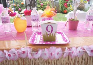9 Year Old Birthday Girl Party Ideas Hawaiian Party Birthday Party Ideas Photo 3 Of 25
