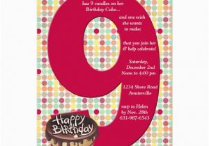 9 Year Old Birthday Invitations 9 Years Old Birthday Invitations Wording Free Invitation