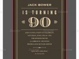 90 Birthday Invitation Templates 90th Birthday Invitations Free Best Party Ideas