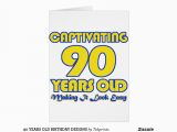 90 Year Old Birthday Cards 90 Years Old Birthday Designs Greeting Card Zazzle
