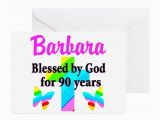 90 Year Old Birthday Cards 90 Yr Old Blessing Greeting Card by Jlporiginals