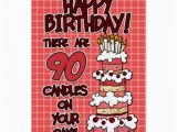 90 Year Old Birthday Cards Happy Birthday 90 Years Old Greeting Card Zazzle